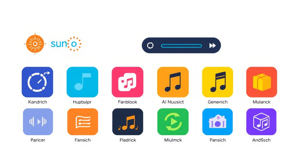 主要なAI音楽生成ツールの比較