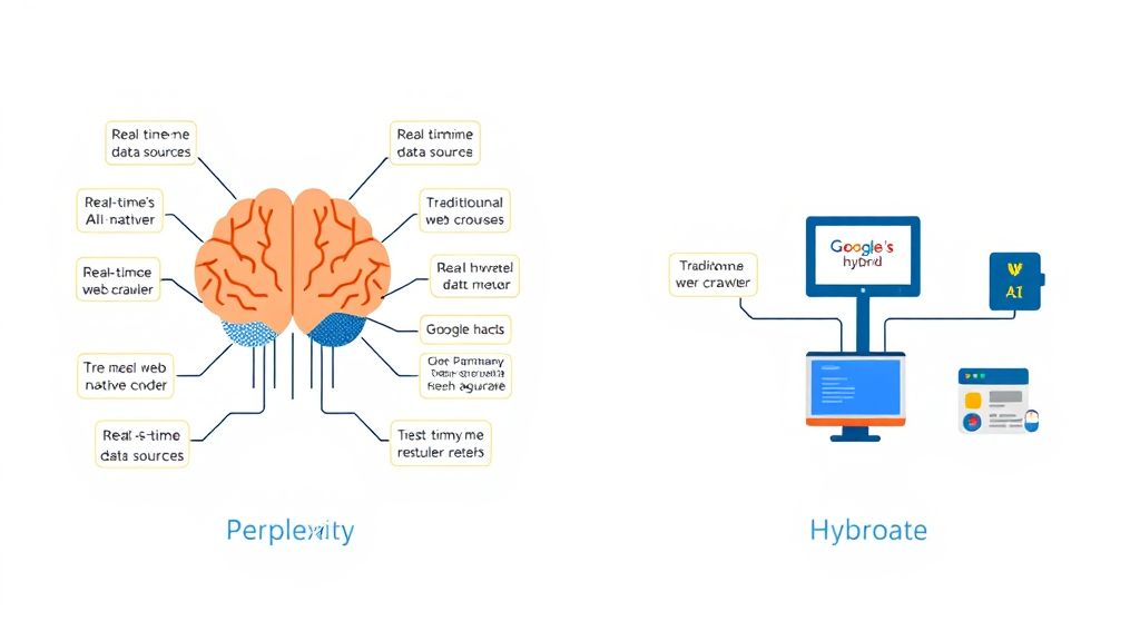 PerplexityとGoogle検索の技術的アプローチ